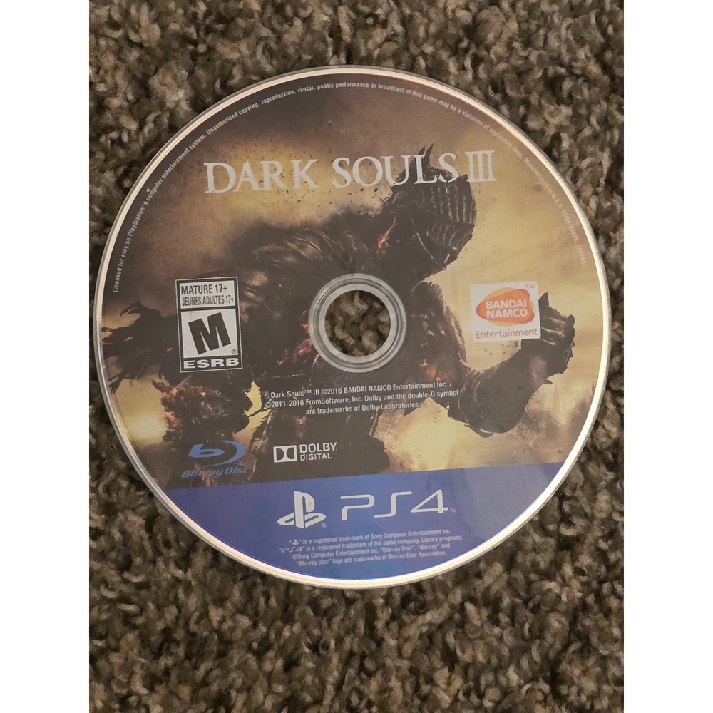 Dark Souls III Sony PlayStation 4 PS4 Bandai Namco Action RPG Disc Only
